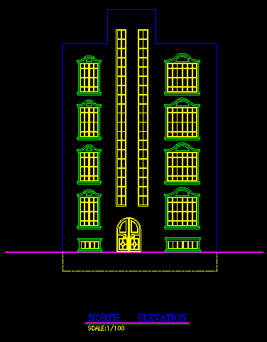 پلان مسکونی پنج طبقه