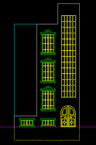 پلان مسکونی چهار طبقه