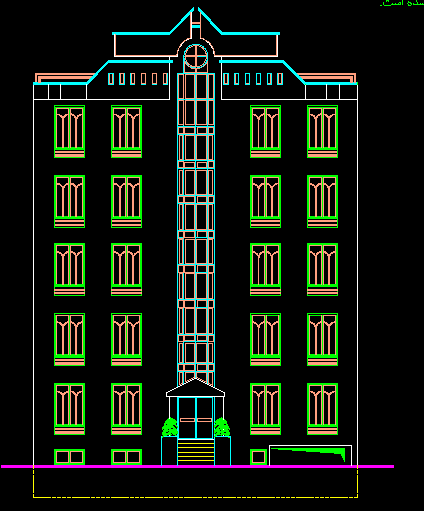 پلان مسکونی شش طبقه